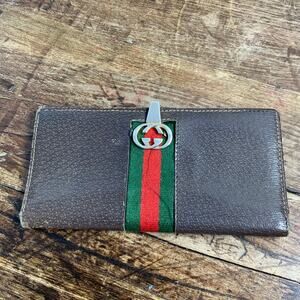 Vintage Gucci Authentic Sherry Line wallet poor condition read description